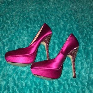 Fuchsia Steve Madden high heels
